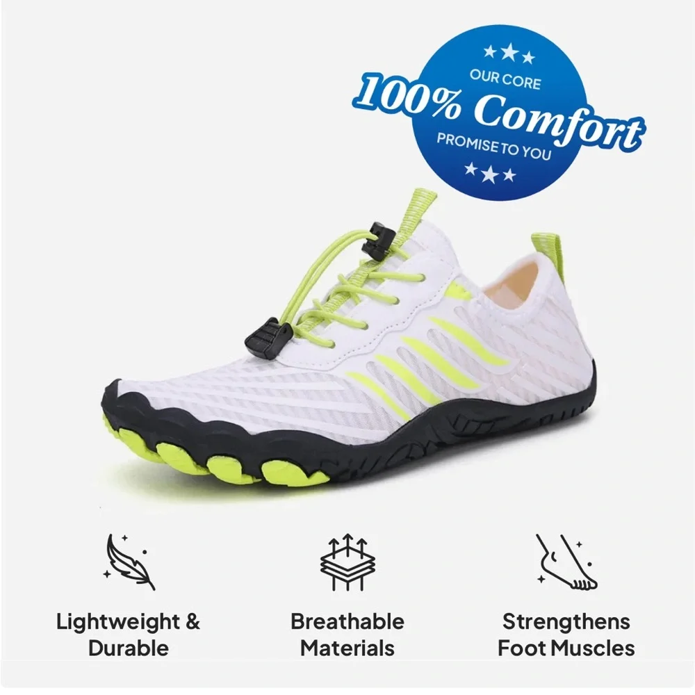 Barestep Water Active Healthy Barefoot White Shoes Women Men Size 41